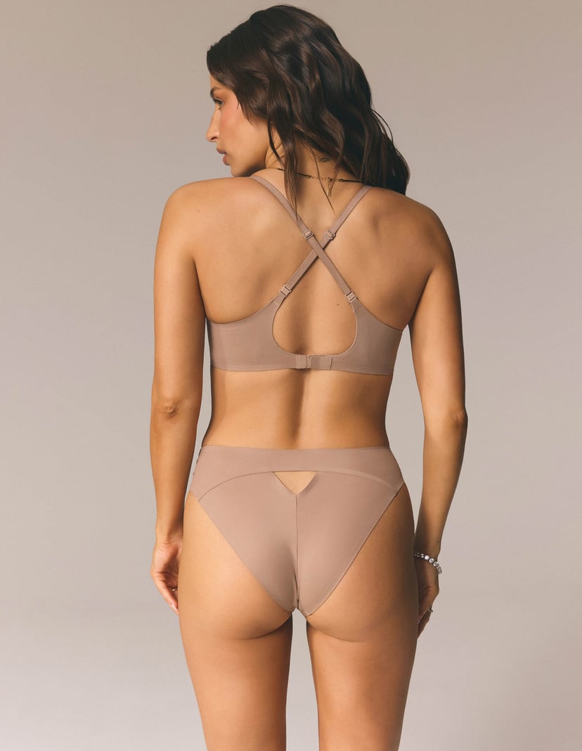 Serene Beige Laser-Cut Briefs Beige 4
