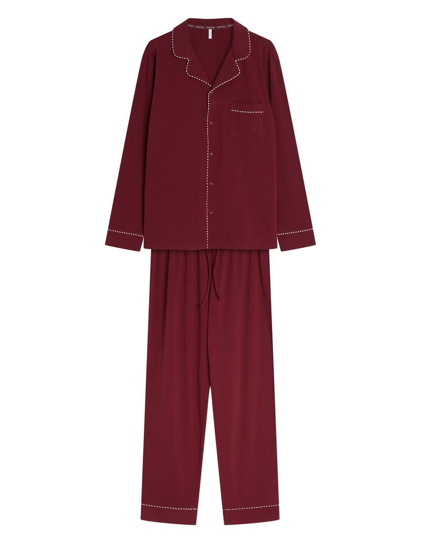Men's Christmas Pajamas GARNET in Cotton Red 5