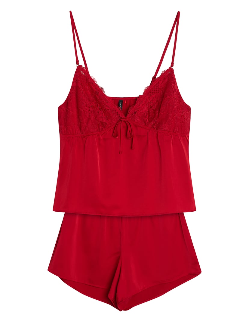 Satin Pajamas Premium BELLE with Viscose Red 9
