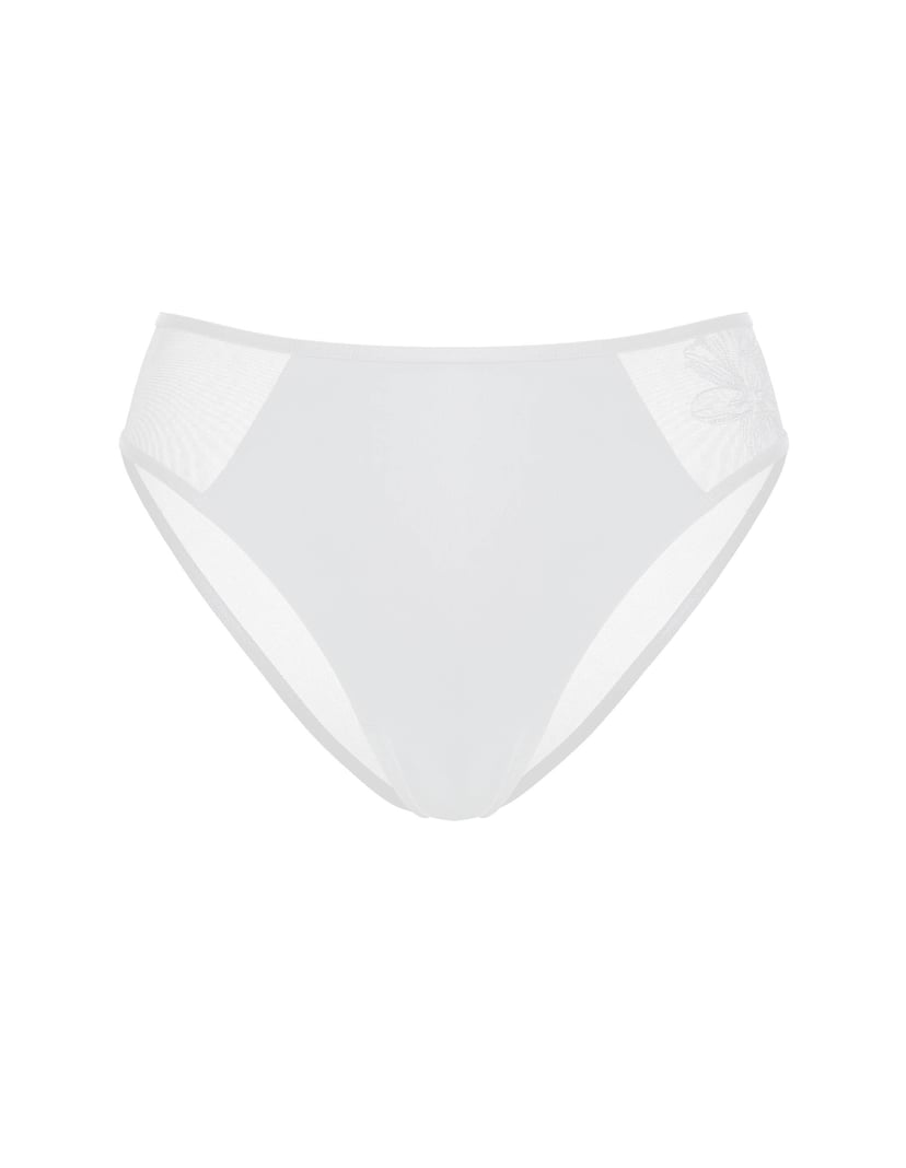 MILKYWAY Briefs with Decorative Embroidery on Hip cream 9