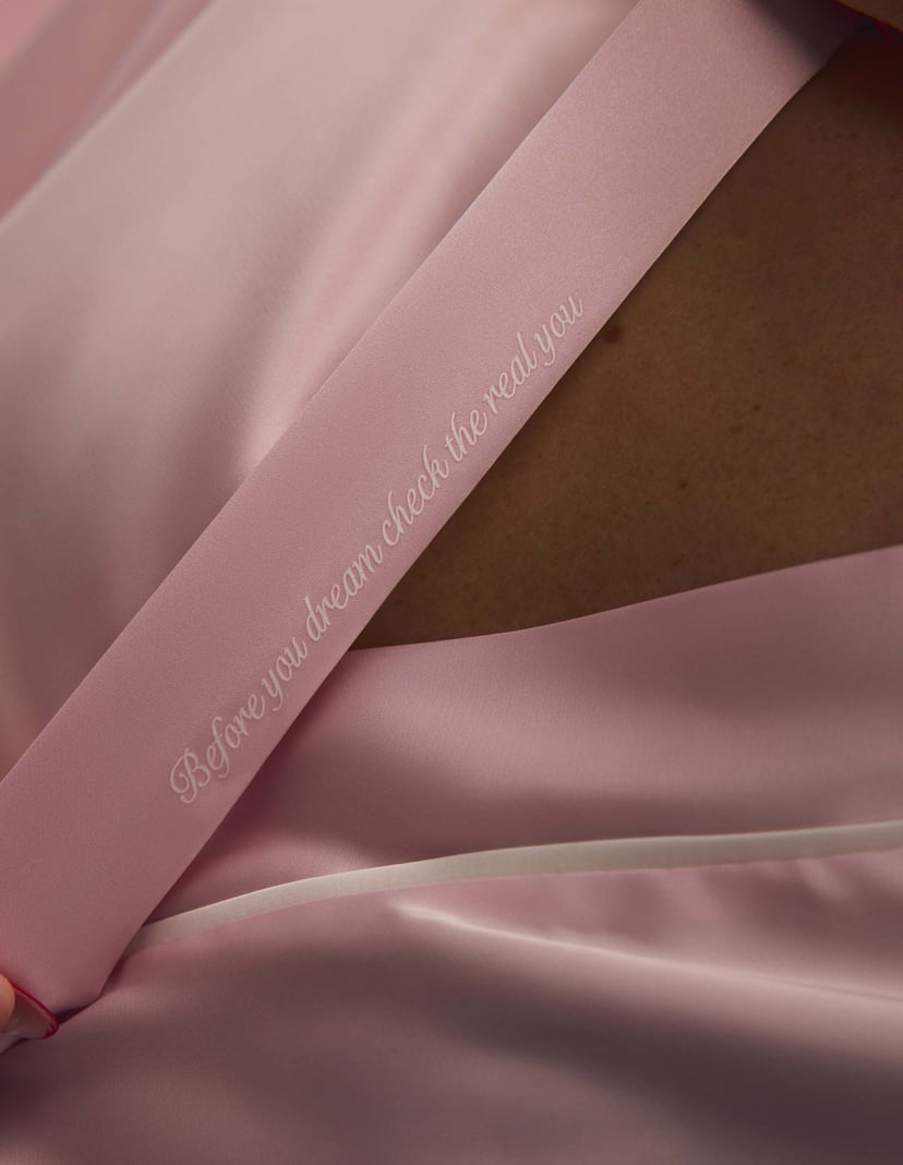 Long Pajamas AWARE with Contrast Piping pink 3
