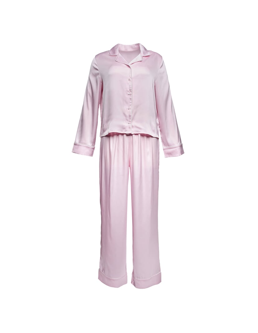 Long Pajamas AWARE with Contrast Piping pink 12