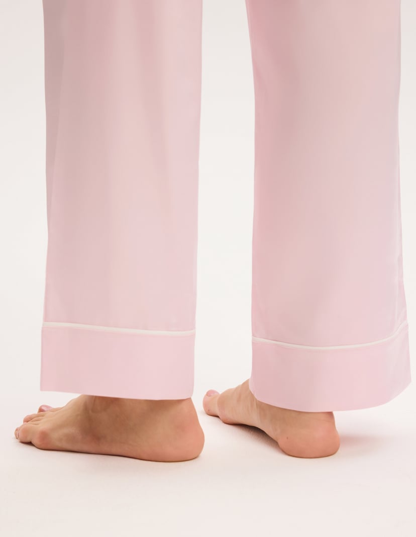 Long Pajamas AWARE with Contrast Piping pink 8