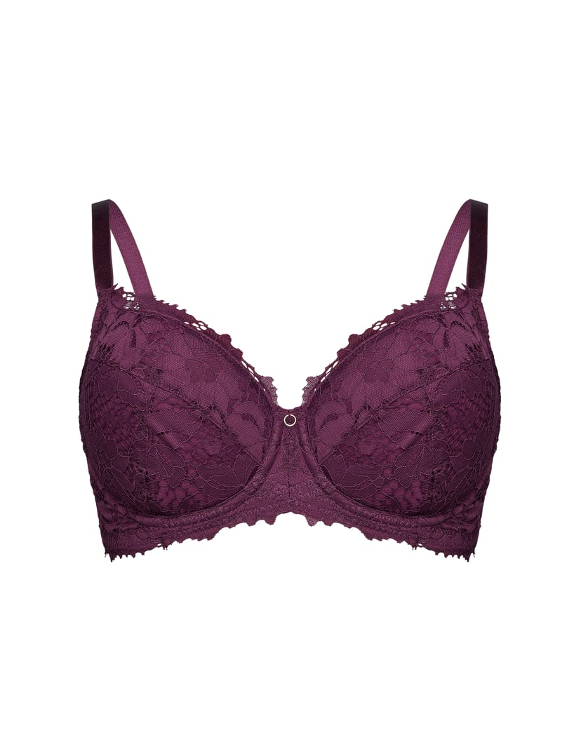 Padded Bra LUNA Stabilizing Large Bust maroon 7