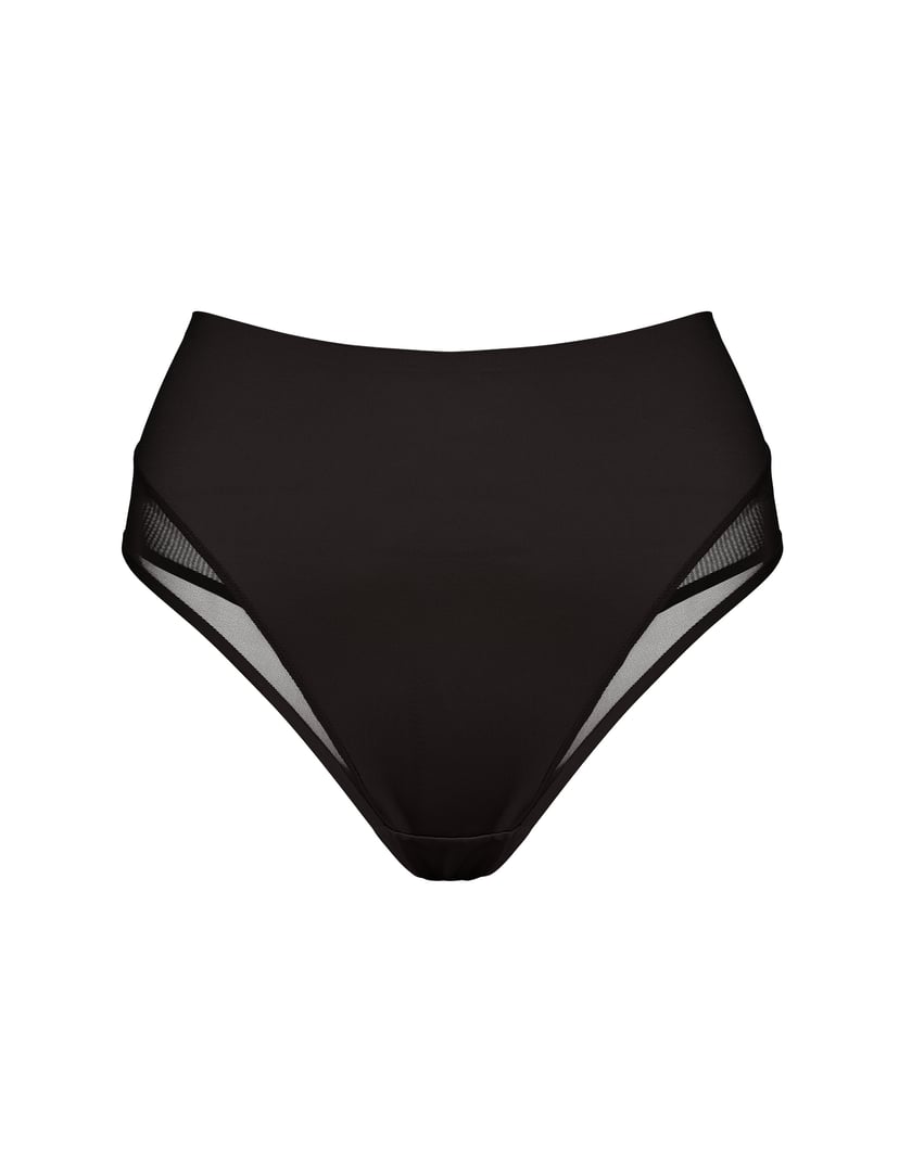 Stringi SEDUCE Black with Transparent Mesh Black 6