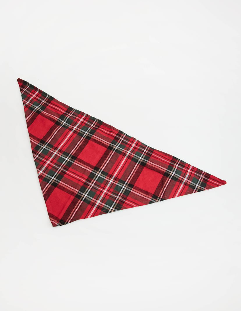 Pet Scarf SCARLETTE in Cotton Flannel Red 4