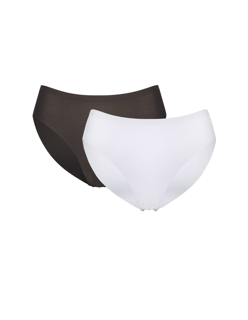Pixie Briefs in Two-Pack, Invisible Under Clothing Multi 5
