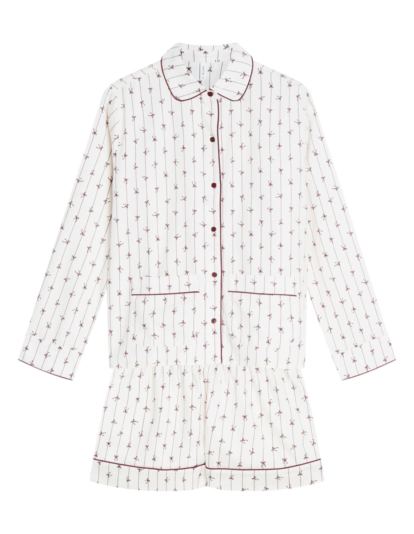 Cremia Pajamas with Bow Print cream 11