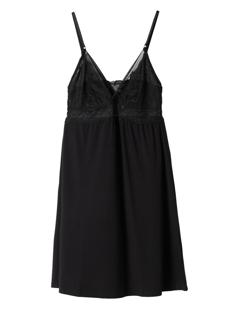 Noir Nightgown in Soft Viscose Black 9