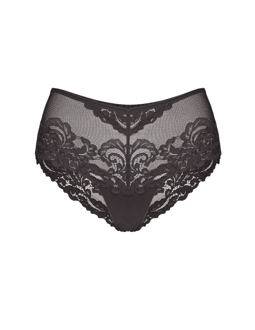 High-Waisted Venus Panties with Wide Lace Sides brown 5