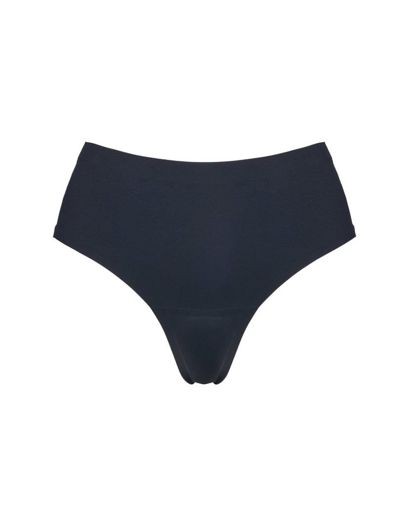 Seamless Sports Thongs with Anti Camel Toe Insert Black 9