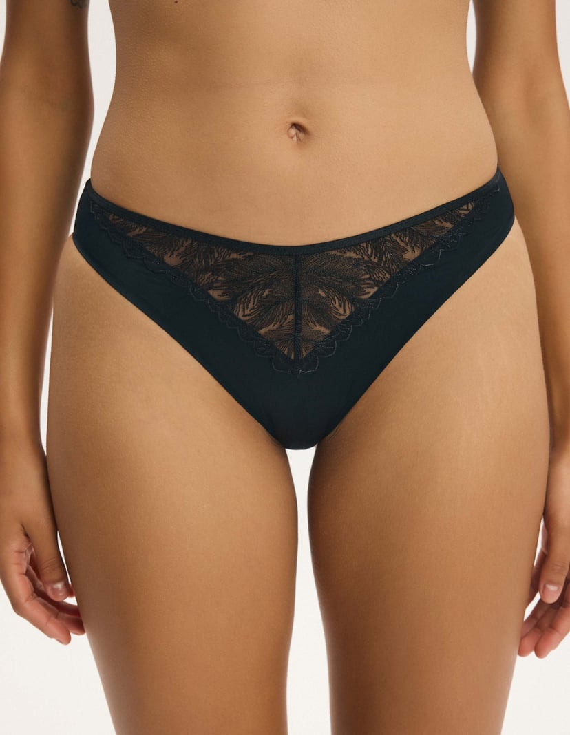 Mirage Briefs with Embroidery and Bonded Edges Black 2