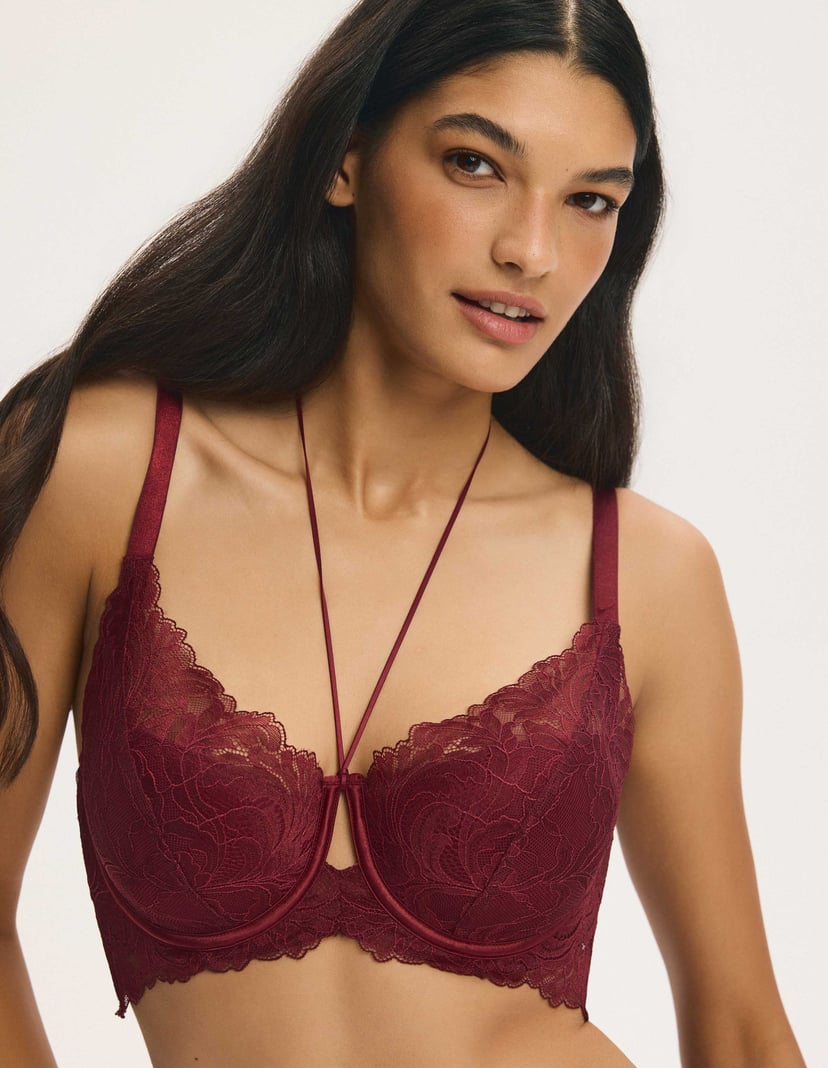 Padded Bra MISTLETOE Shaping Larger Bust Red 2