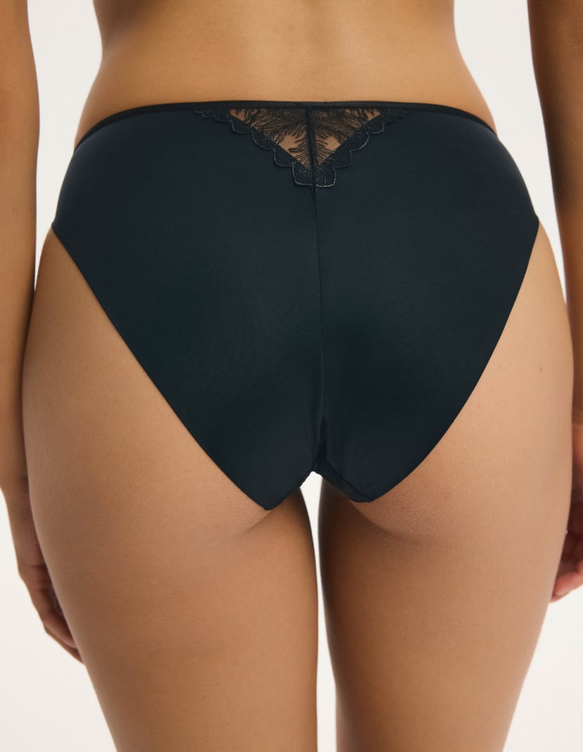 Mirage Briefs with Embroidery and Bonded Edges Black 3