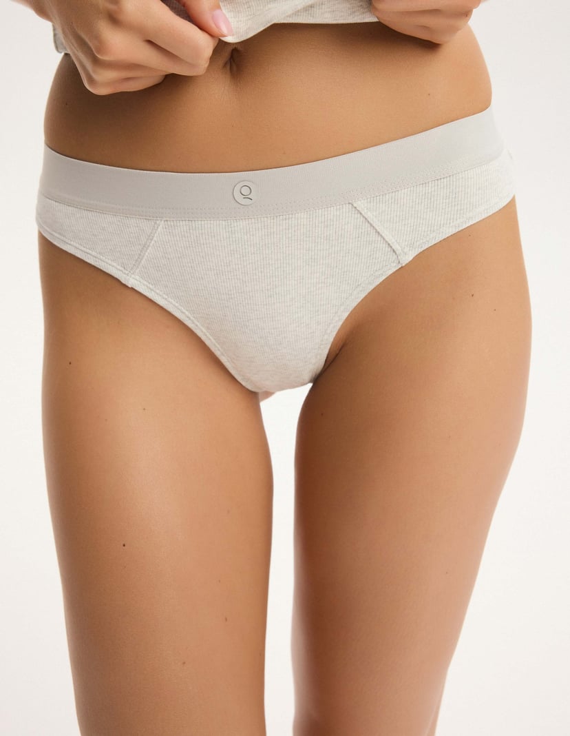Tanga HOLD TIGHT s ozdobnou gumou Šedá 3