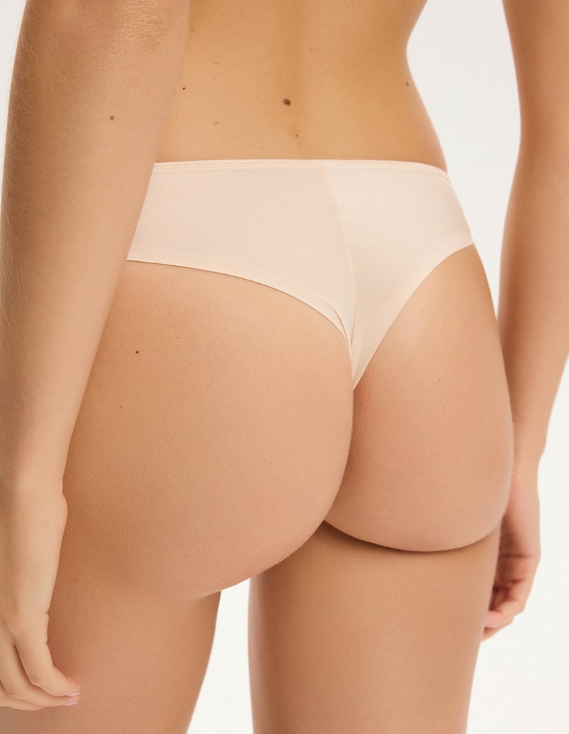 Mirage Thongs with Embroidery and Smooth Back pink 3