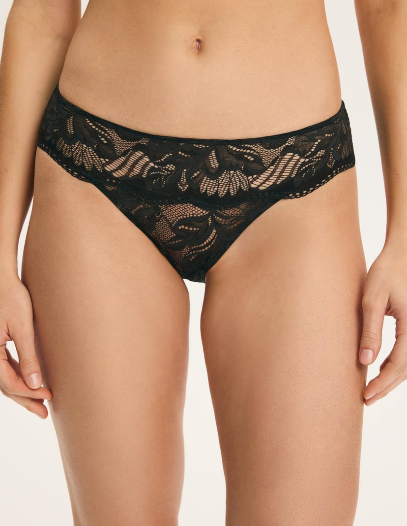 Vivian Briefs with Lace and Shimmering Edge brown 2