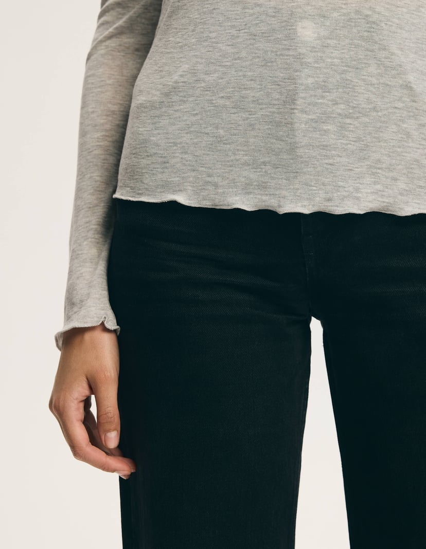 Light Gray Turtleneck CLEAN with Lyocell and Wool Grey 5