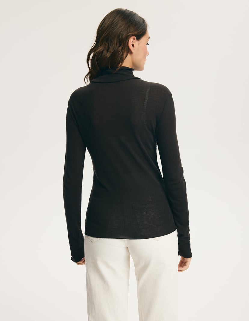 Brown Turtleneck CLEAN with Lyocell and Wool brown 6