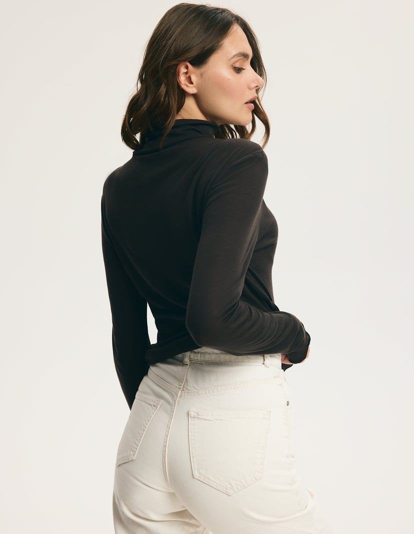 Brown Turtleneck CLEAN with Lyocell and Wool brown 7