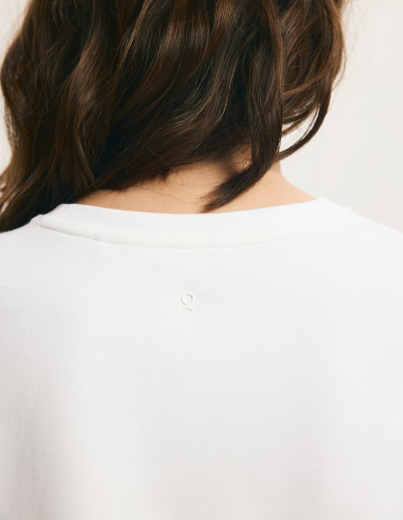 White TRUEBASIC T-Shirt with Interlock Knit White 2