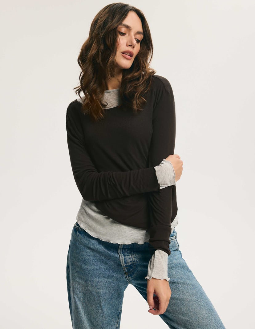 Dark Brown Blouse CLEAN with Lyocell and Wool brown 6