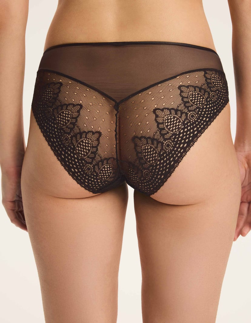 High-Waisted SYBILLA Briefs with Decorative Finish brown 3
