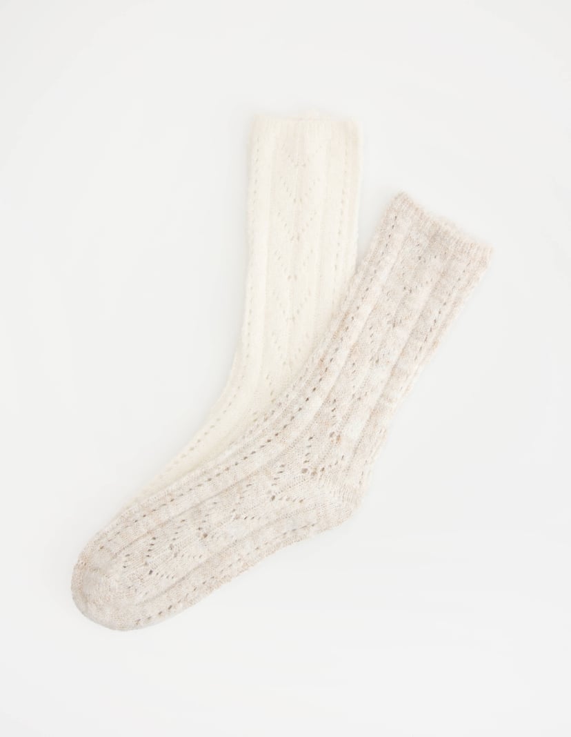 Two-Pack of Premium BEXA Lace Socks with Wool Multi 1