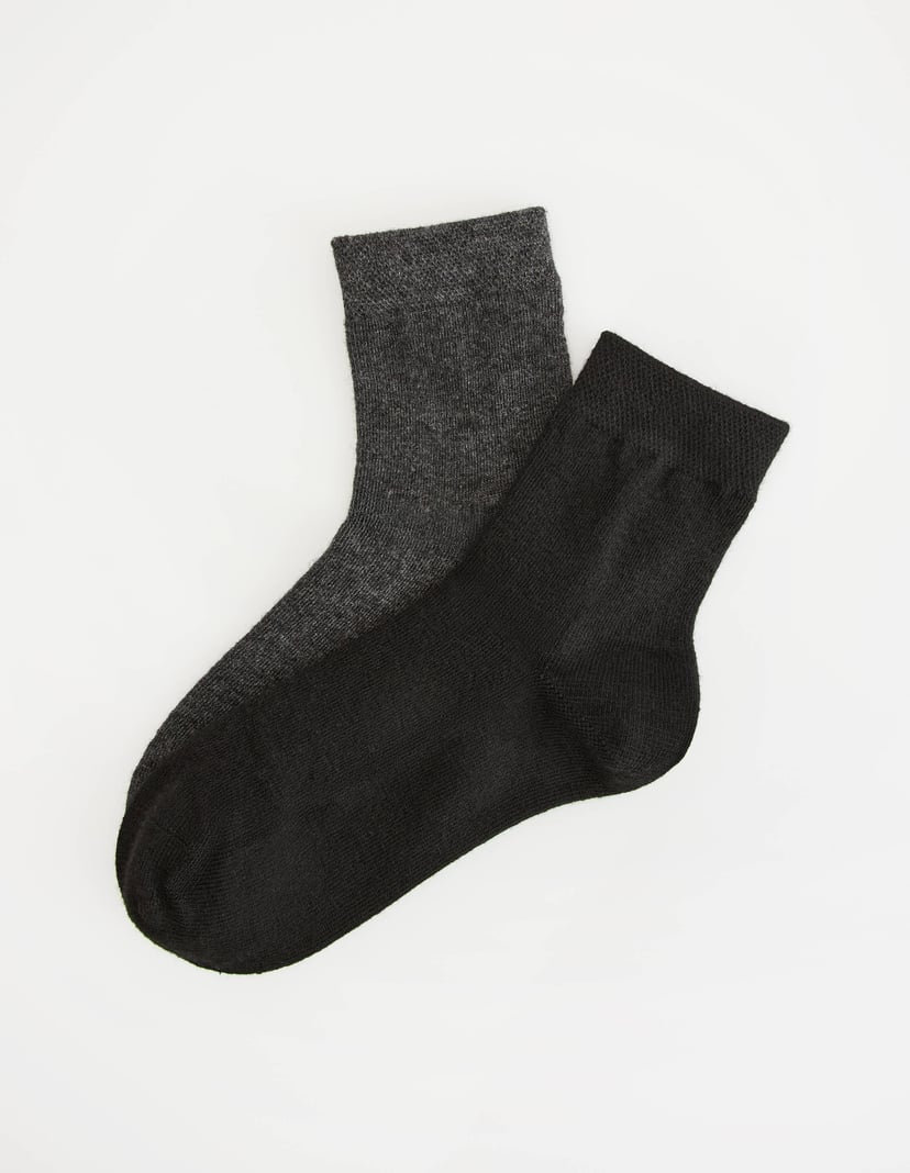 Premium BINDI Wool and Silk Socks Two-Pack Multi 1