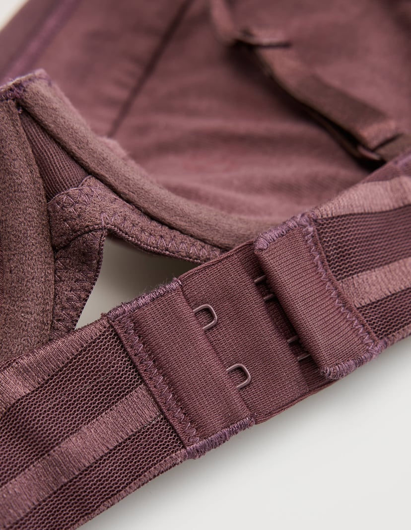 Burgundy Push-Up Bra Ciga with Kassidy Cup Violet 10