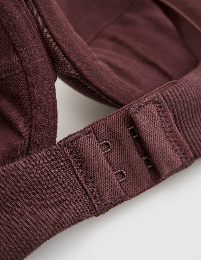 Push-up podprsenka SEZANNE hnědá s vyjímatelnými vložkami Hnědá 10