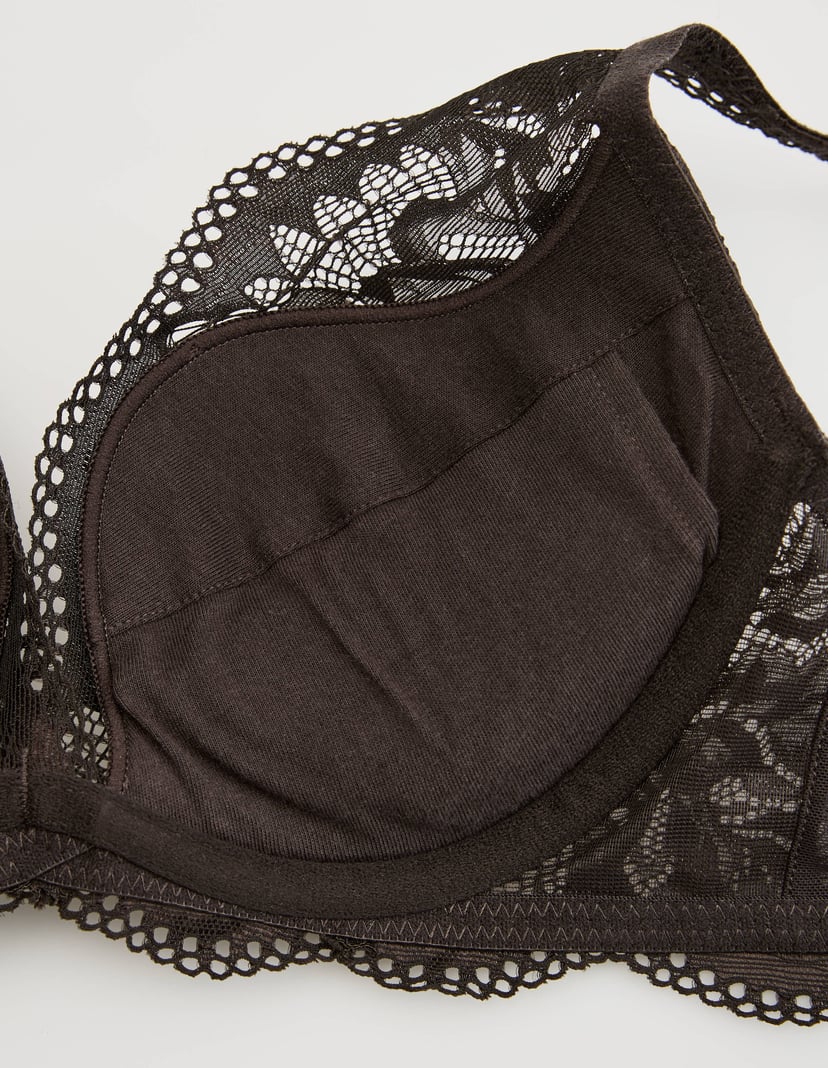 Hnědá push-up podprsenka Vivian s košíčkem Claudia Hnědá 9