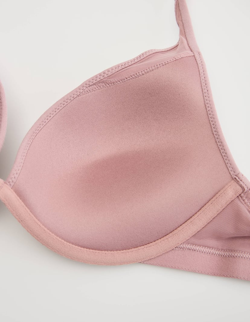 Push-Up Podprsenka COZY Růžová s Kříženými Ramínky Růžová 6