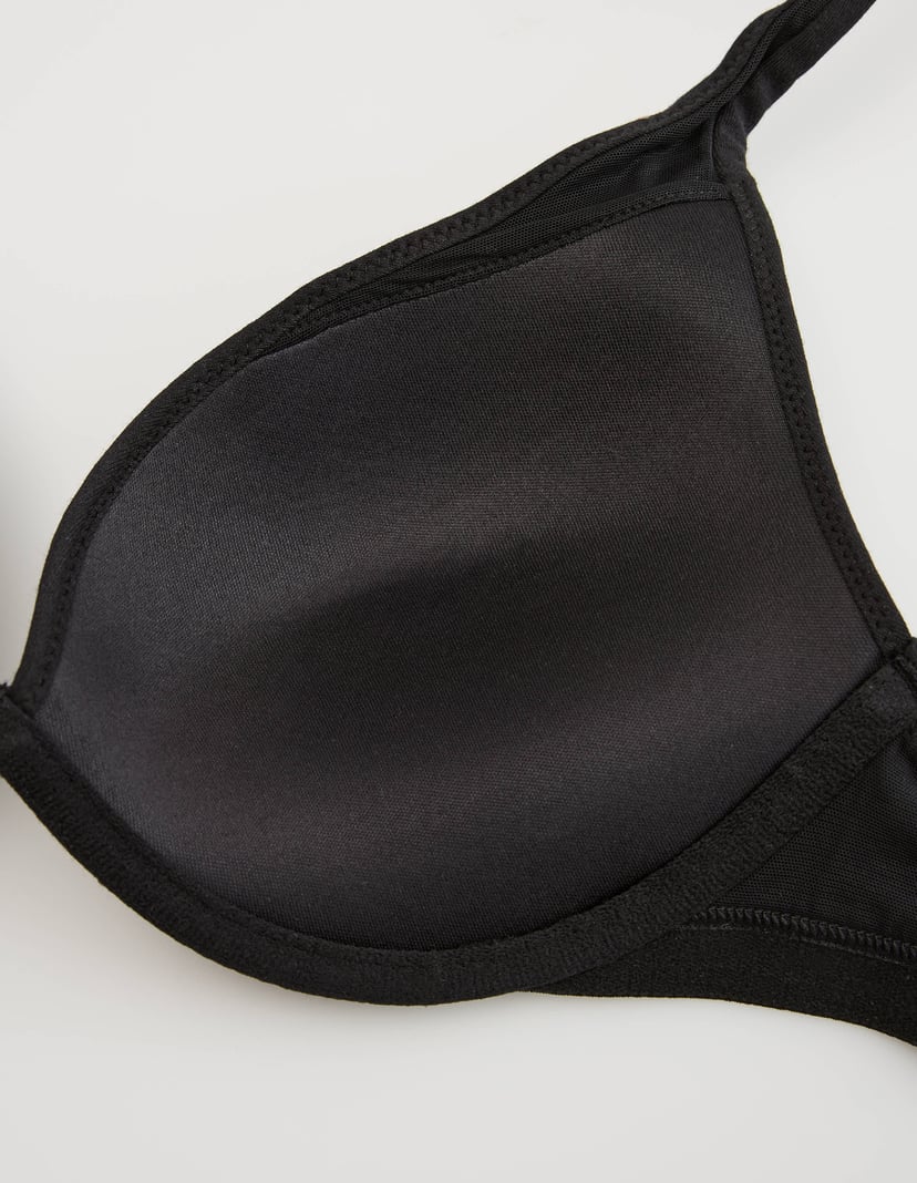 Push-up podprsenka COZY černá T-shirt podprsenka z bavlny Černá 7