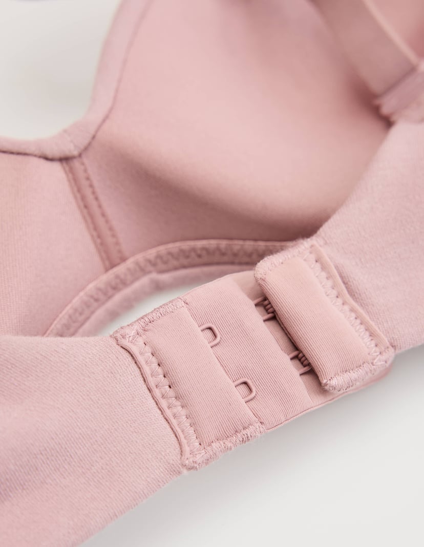 Růžová Bezdrátová Podprsenka Cozy s Křížovými Ramínky Růžová 8