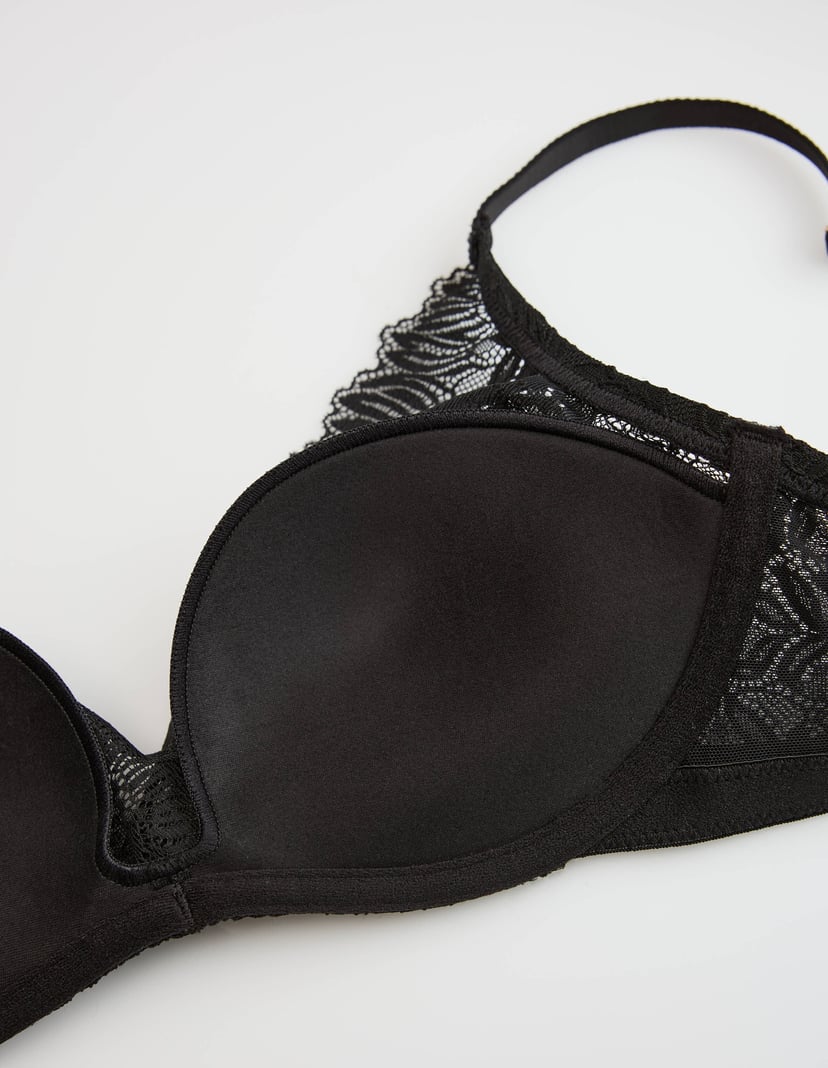 Push-Up Bra MARTHA with Lace Trim Black 8