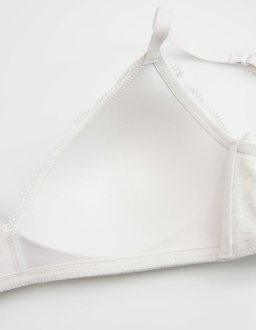 Doux Gray Bra Without Underwire with Cotton and Modal Grey 7