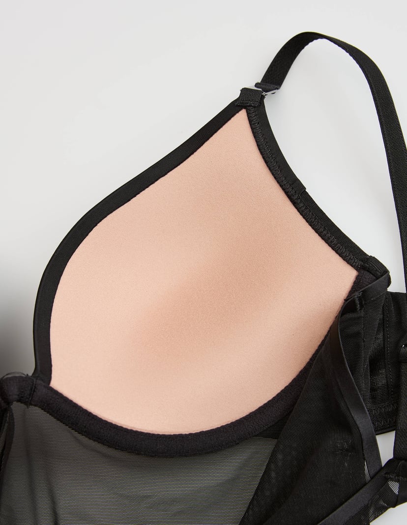 Body SEDUCE Black Push-Up with Open Back Black 7