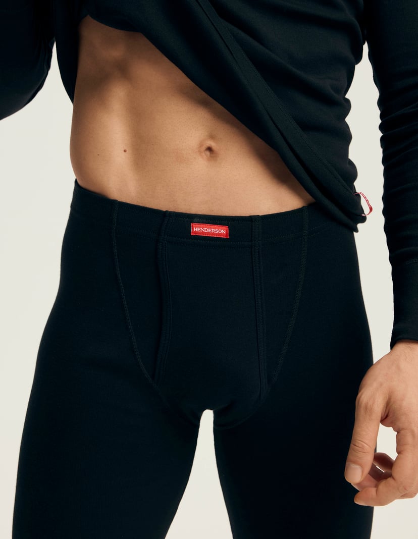 Cotton long jonhs Black 2