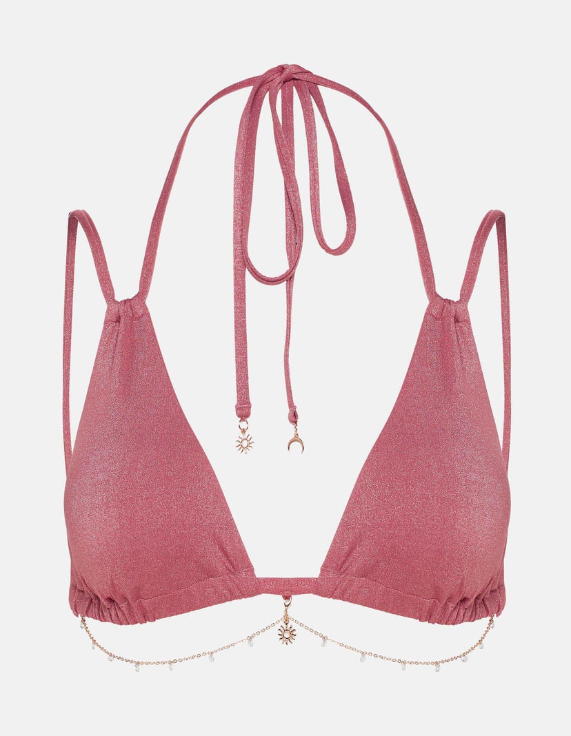 Lunar Triangle Bikini Top brown 8