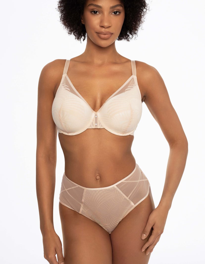 Höschen mit hoher Taile Nacre Beige 1