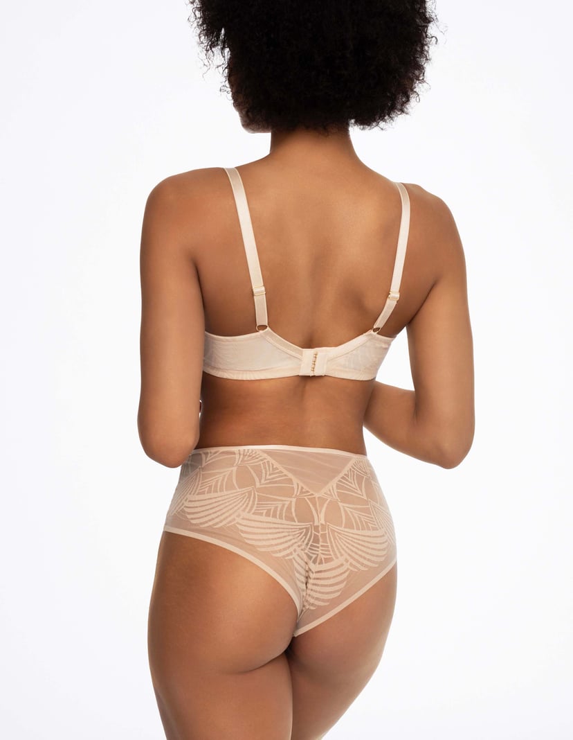 Höschen mit hoher Taile Nacre Beige 2