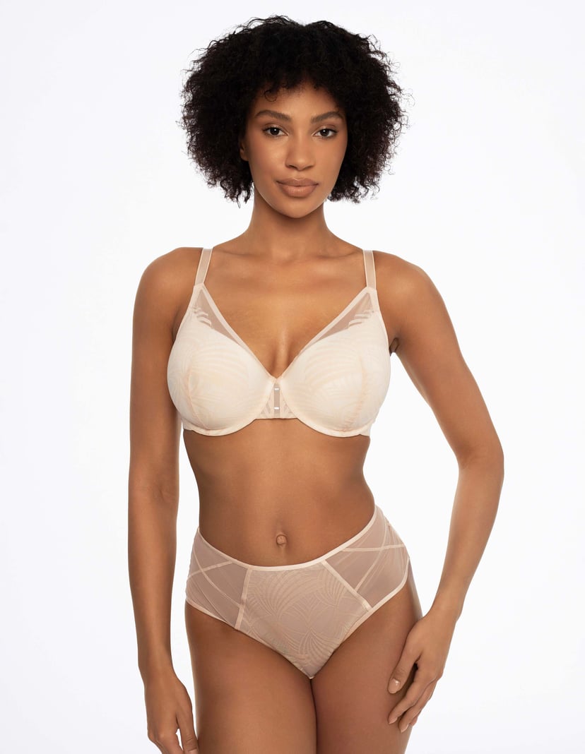 Höschen mit hoher Taile Nacre Beige 5