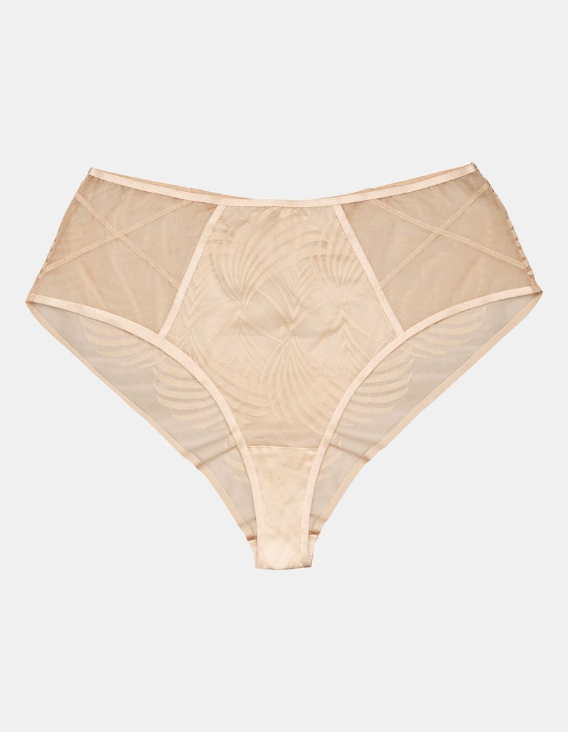 Höschen mit hoher Taile Nacre Beige 6
