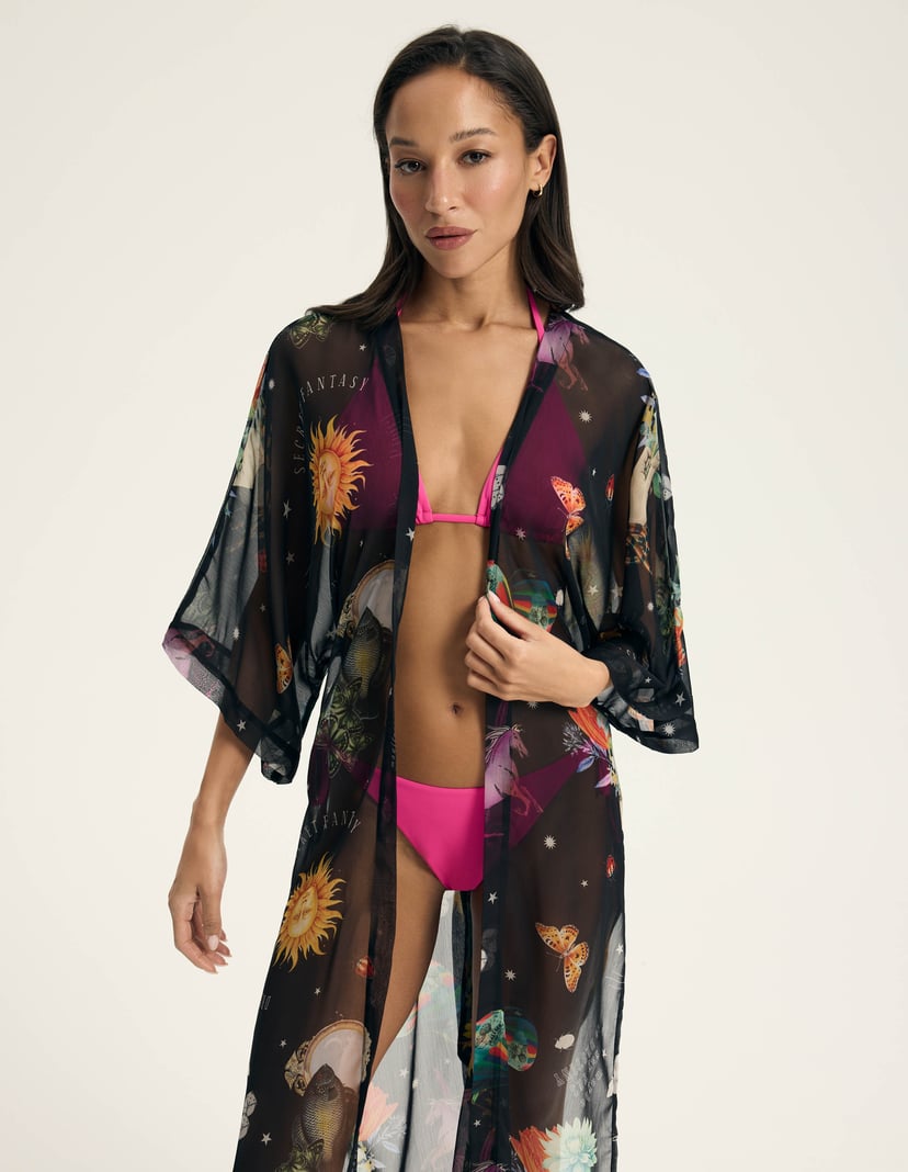 Beach robe Harlay Black 1
