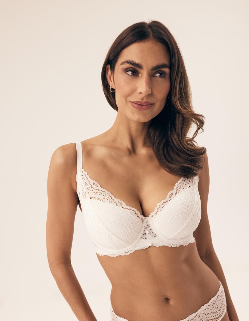 Padded bra Bogna White 1