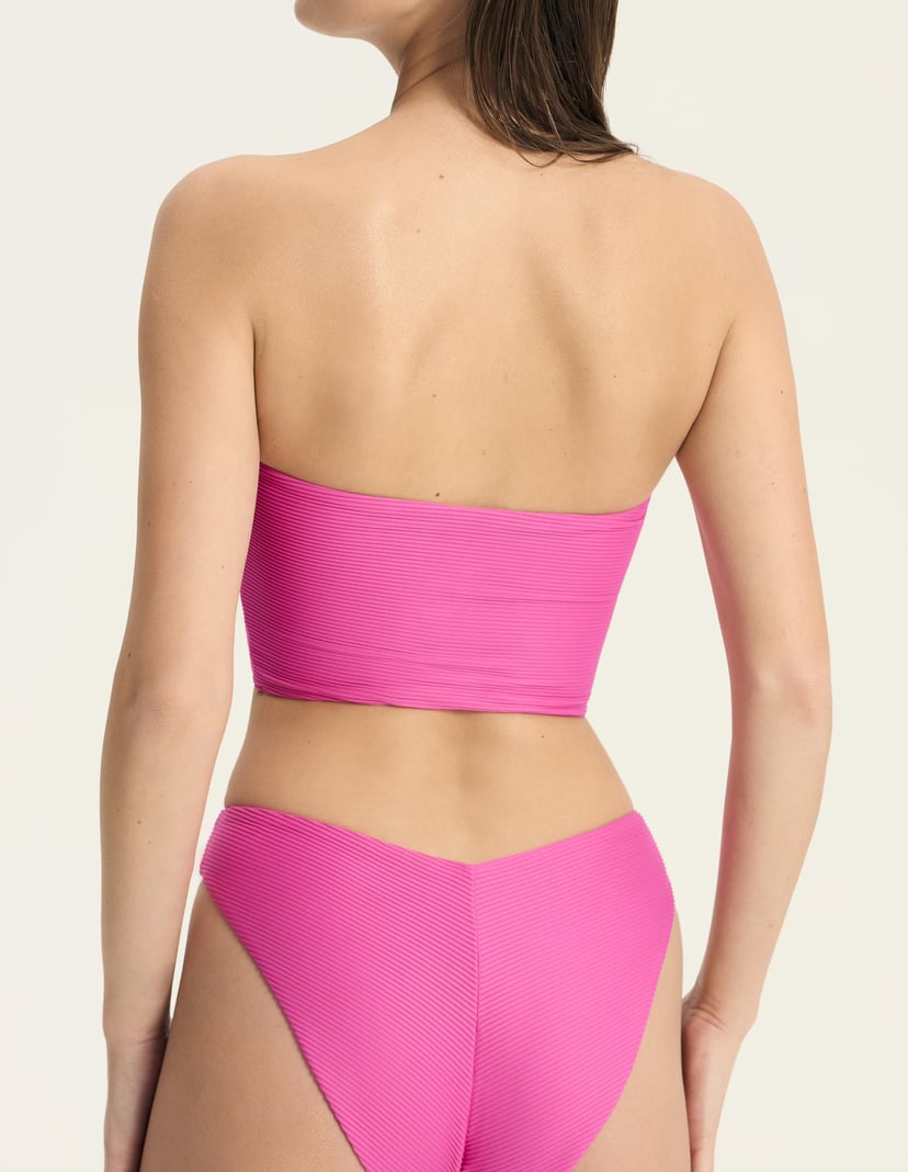 Bikini-Bandeau-Top Agleen Rosa 4