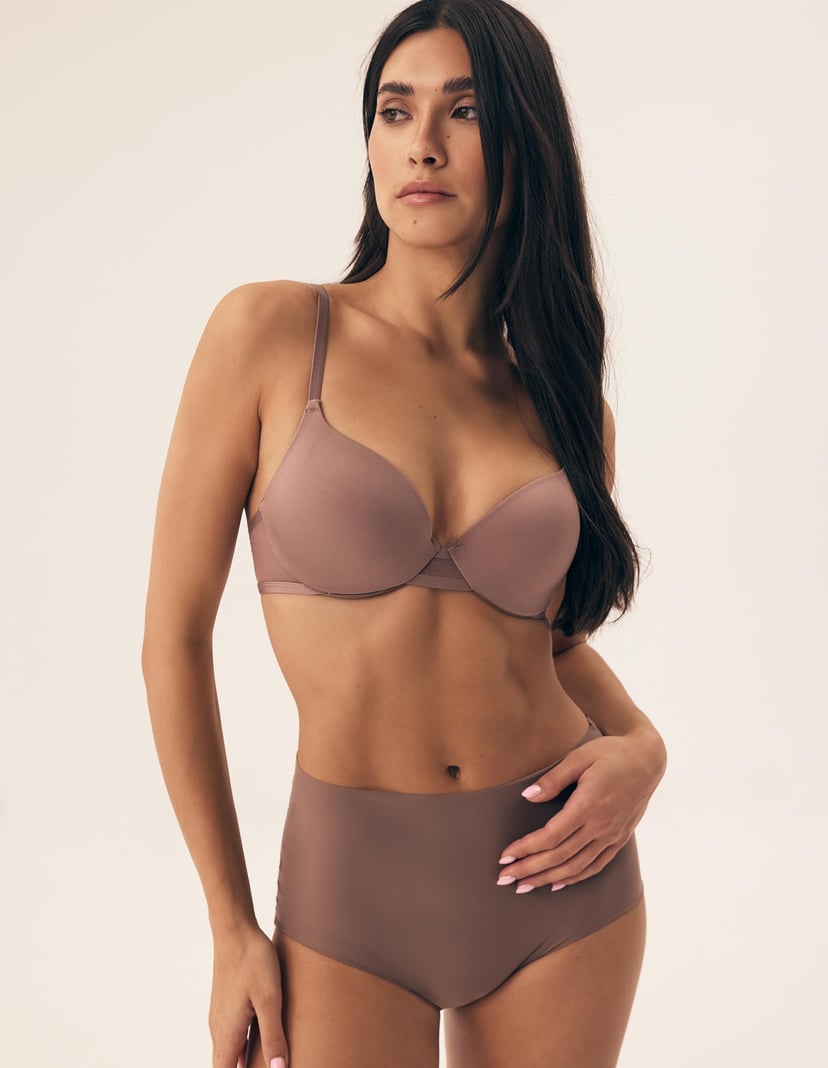 Push-up bra Necio brown 1