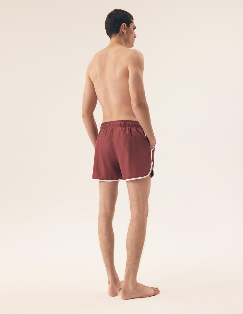 Quick-drying swim shorts Raven maroon 3