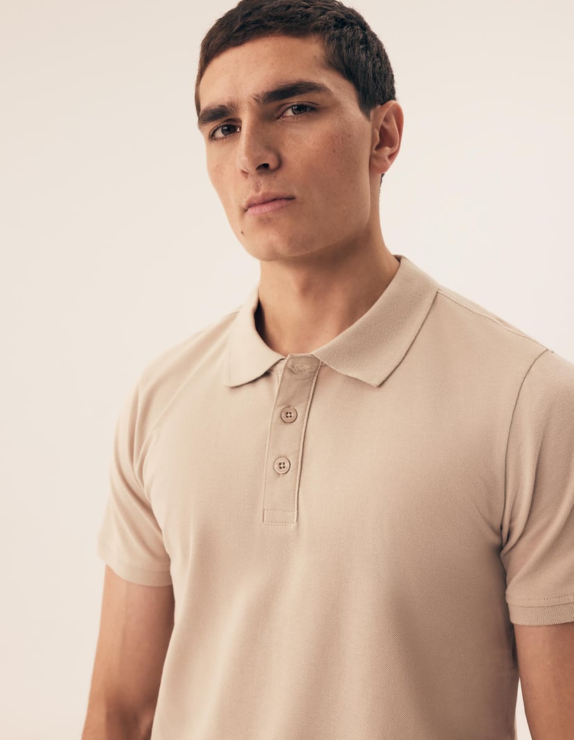 T-shirt polo Mile Ecru 1